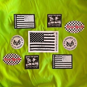 🏁 Rare Brandy Melville Stickers/ New York USA Flag Broadway Bring the Noize